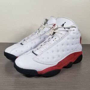 Air Jordan XIII 13 OG Shoes, White/Team Red/Black 414571-122, Mens Size 10 / 44